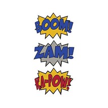 3 Comic Sound Effect Wall Decals Boom Zam Ka-Pow Style 2 - Each decal is 15&quot; tal - £30.11 GBP