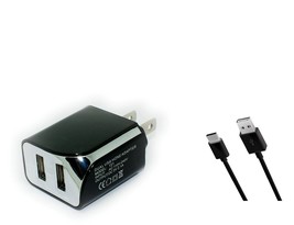 Wall AC Home Charger+USB Cord for BlackBerry Key2 LE, Key2, KeyOne Motio... - £15.67 GBP