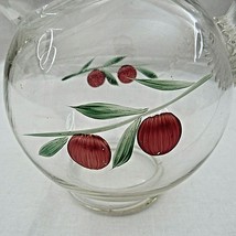 Anchor Hocking Juice Pitcher Water Ball Cherries Pinched Ice Lip Tilted Glass - £12.44 GBP