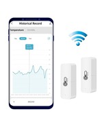 - Smart Wifi Temperature And Humidity Sensor (2 Pack), No Hub Required, ... - $101.99