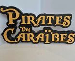 Pirates of the Caribbean Sign Disney Logo 3D Printed Pirates Des Caraibe... - $14.69