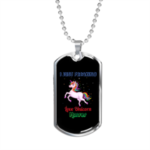 Unicron Horses Horse Necklace Stainless Steel or 18k Gold Dog Tag 24&quot; Chain - £37.71 GBP+