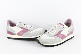 NOS Vintage 90s Brooks Running Womens Size 8 Suede Spell Out Shoes Sneakers - £108.98 GBP
