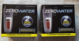 (2) Zero Water 2 Pack Portable 5 Stage Filtration Travel Bottle Filters - £29.58 GBP