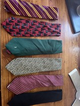 Lot Of 6 Men’s Polyester Ties Wemlon By Wembley Smoothie Harry Potter EUC - £7.80 GBP