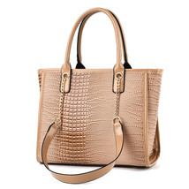 Women&#39;s Fashion Bag Classy Bright Leather Lizard Pattern Chain Shoulder Crossbod - £33.57 GBP