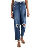 MSRP $70 International Concepts Womens High Rise Ripped Mom Jeans Blue S... - €27,00 EUR