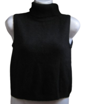 Turtleneck sleveless black sweater by Christies  - Vintage - £39.02 GBP