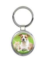 Dog &amp; Cat : Gift Keychain Pet Animal Puppy Kitten Cute Funny Friends - £6.31 GBP