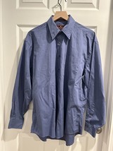 Nordstrom Men’s Shirt Relaxed Classic Button Down Blue Striped Size 16.5-35 - $14.84