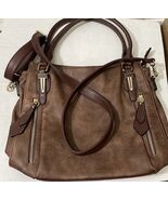 Faux Leather Large Purse 12x14 Shoulder and Hand Straps - €24,05 EUR