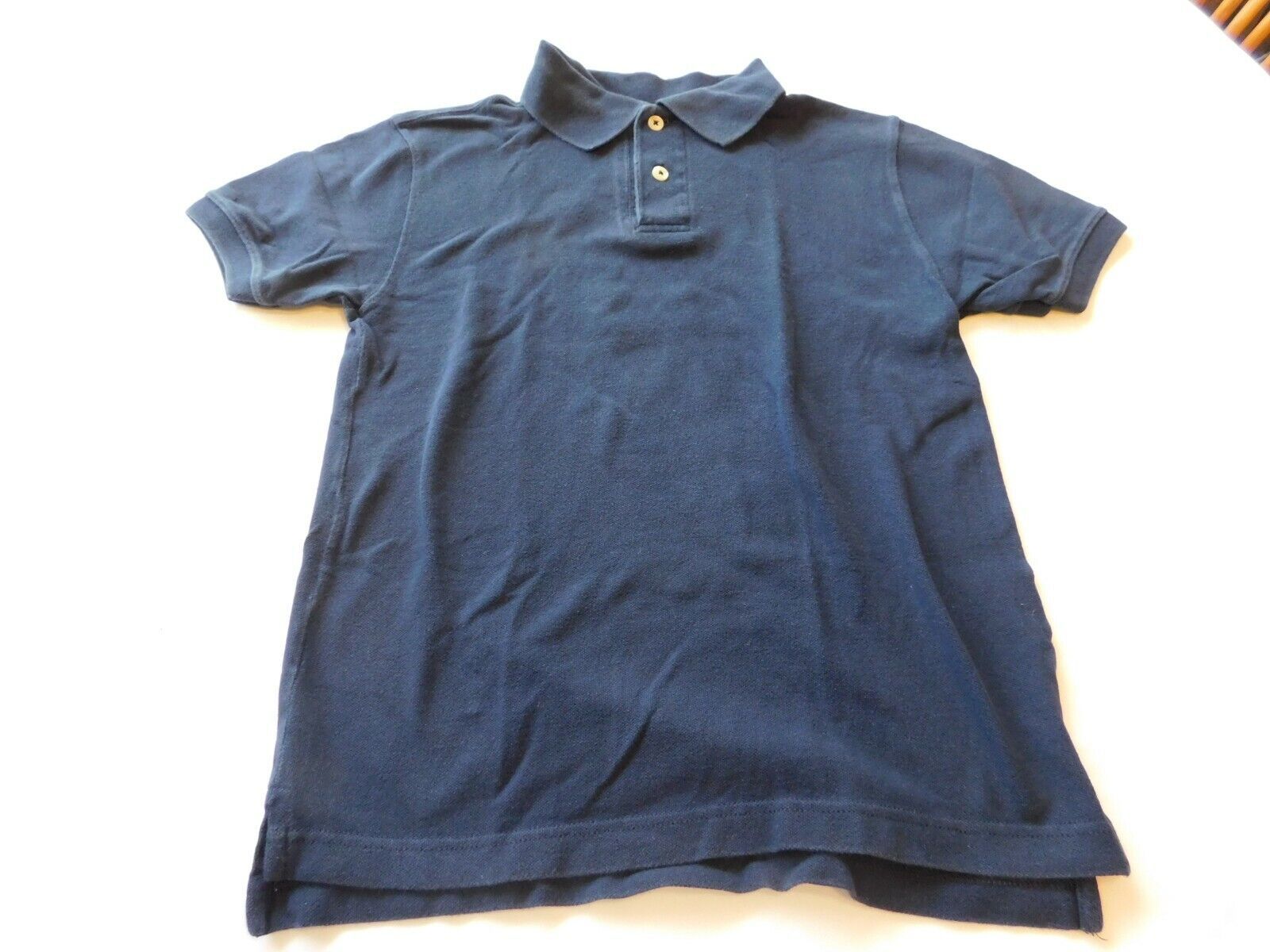 Faded Glory Youth Boys polo shirt short sleeve Size M 8 navy blue School... - $10.29