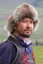 Red fox fur hat Mongolian Kazakhstan Eagle hunters winter Malakai size 56-60cm - £157.37 GBP