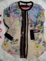 Kay Celine Womens Size S Top Floral  Sheer - $34.64