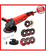 Powerful Corded Angle Grinder | 7.5 Amp, 6-Speed, 2 Safety Guards &amp; Acce... - $1,504.97 MXN