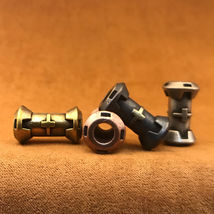 Brass Knife Lanyard Bead, Copper EDC Charm - $5.99