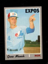 1970 TOPPS #442 GENE MAUCH VG EXPOS MANAGER *X75196 - £0.78 GBP