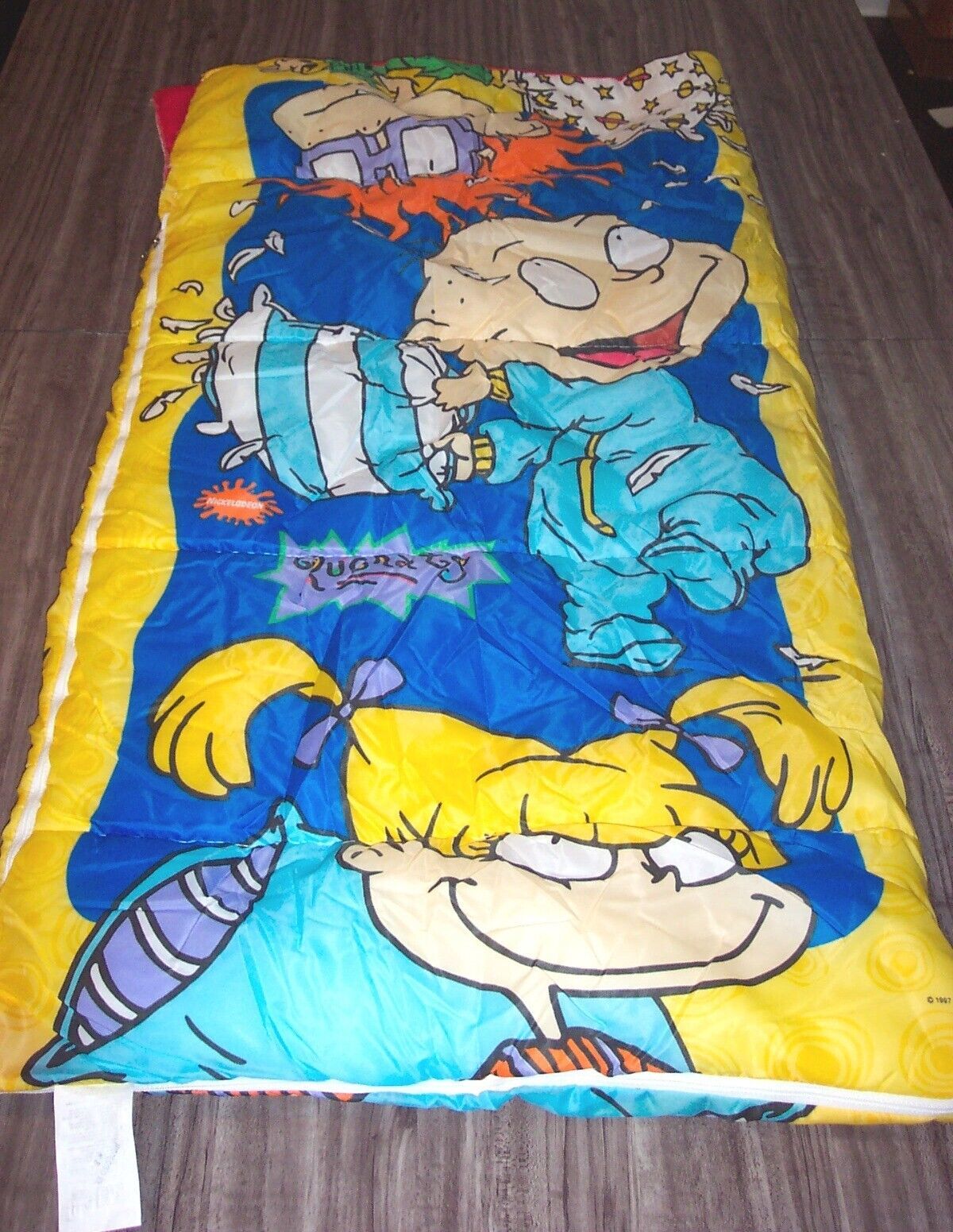 Vintage 1997 RUGRATS Nickelodeon Children's SLEEPING BAG Original 30" X 57" - $39.60