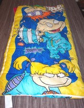 Vintage 1997 RUGRATS Nickelodeon Children&#39;s SLEEPING BAG Original 30&quot; X 57&quot; - £31.38 GBP