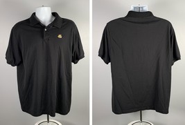 Panera Bread Employee Polo Shirt Mens Large 50/50 Black - £17.84 GBP