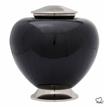 Baroque Shadow Cremation Urn in Black &amp; Silver - £23.59 GBP+