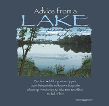 Lake T-shirt S Advice Unisex Blue 100% Cotton - €17,67 EUR
