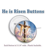 He is Risen BUTTONS Pin Pinback Buttons Badge Jesus Christ Lord Matthew ... - $2.99