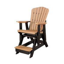 American Furniture Balcony Glider Chair with Black Base Cedar - $820.80