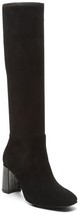 Donald Pliner Sz 9 Candi Boots Knee-Hi Black Stretch Suede Leather Women... - £71.21 GBP