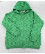 Aran Crafts Women&#39;s Irish Cable Knit Merino Wool Hooded Zip Coat Sweater... - €35,72 EUR
