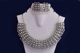 Cristal de Moda Collar Pendientes Bollywood Elegante Fantástico Set - $35.78