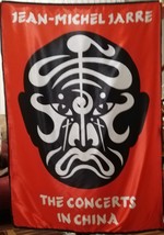 JEAN-MICHEL JARRE Concerts in China FLAG CLOTH POSTER CD Electronica New... - $20.00