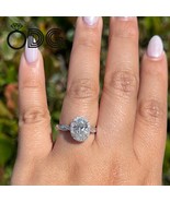 Twisted Halo Diamond Engagement Ring, 1.60 CT IGI Certified Oval Cut Lab Grown D - $1,279.00