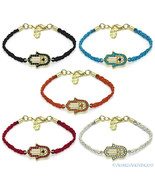 Hamsa Hand God of Fatima Charm Jewish Kabbalah Judaica Evil Eye Macrame ... - $370.63 MXN