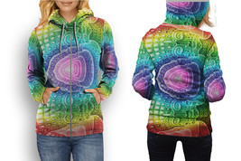 Alex Grey Psychedelic   All Over Print Zipper Hoodie for Women - £22.36 GBP