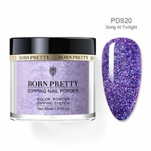 Born Pretty Nails Dipping Powder - 30g Jar Dark Purple Glitter *SONG AT ... - £6.27 GBP