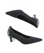 Donald J Pliner Couture Black Pointed Toe Pumps Kitten Heels Womens 7.5 ... - £39.57 GBP
