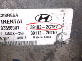 18-19  HYUNDAI SONATA  2.0L TURBO / VIN B  8TH  DIGIT  / ENGINE COMPUTER image 3