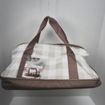 Scarlet Skye Farmhouse Plaid 2-Tier Pot Luck Tote Picnic Food Bag New with Tags - £11.51 GBP