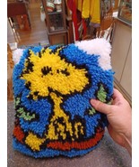 Latch Hook Completed Woodstock Pillow - $34.64
