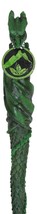 Green Earth Gaia Soul Drake Elemental Dragon Fantasy Cosplay Magic Wand 14&quot; L - £16.77 GBP