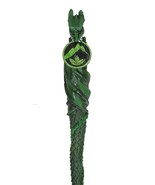 Green Earth Gaia Soul Drake Elemental Dragon Fantasy Cosplay Magic Wand ... - £16.43 GBP