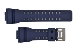 Rubber 16mm  Watch band Strap for Casio  GA-110 GA-120 GA-200 Blue  - £11.79 GBP