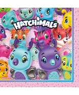 Hatchimals Lunch Dinner  Napkins Birthday Party Supplies 16 Per Package New - $64.00 MXN