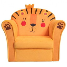 Kids Armrest Lion Upholstered Sofa - £79.03 GBP