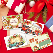 10 Christmas Holiday Gift Vouchers with Scratch Cards Party Game Prizes ... - $14.84