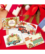 10 Christmas Holiday Gift Vouchers with Scratch Cards Party Game Prizes Diamond - $14.84