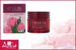 BIOFRESH Ultra active night face cream with Rose Oil Of Bulgaria 50ml - £6.93 GBP