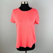 Old Navy Everywear Womens Medium M Sundream Orange Slub Short Sleeve T-Shirt - £12.01 GBP