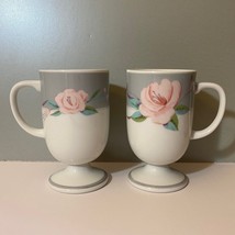 Vintage Himark 1985 Mugs Victorian Rose By Saltera Cups - £11.27 GBP